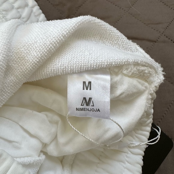 NIMENJOJA Mens 5.5" M Gym Shorts Cotton Jog Workout Lounge Jersey Zipper Pocket - Picture 4 of 8